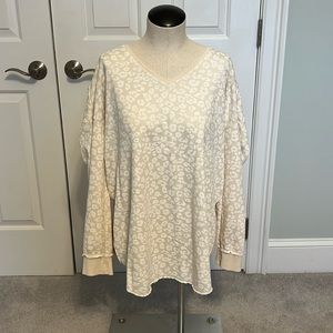 Cotton, lightweight, leopard print tunic